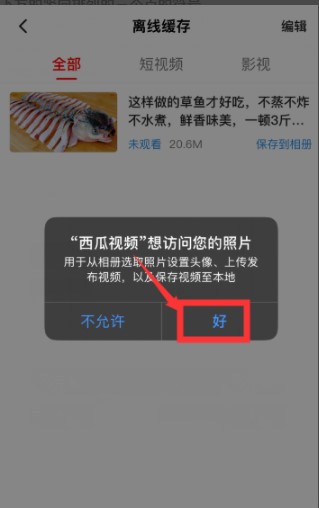 《西瓜视频》视频下载方法