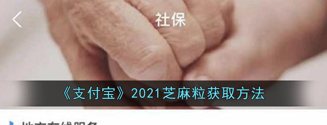 《支付宝》2021芝麻粒获取方法