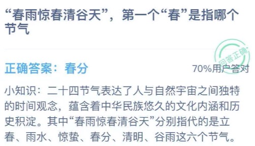 蚂蚁庄园2月3日答案最新