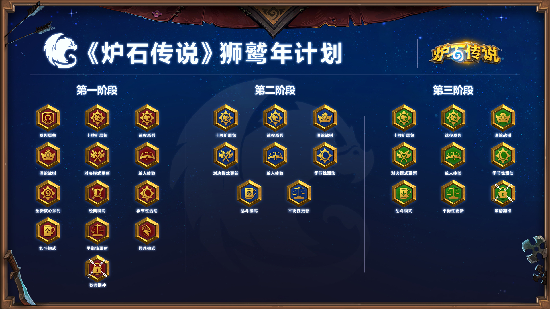 《炉石传说》狮鹫年更新计划一览