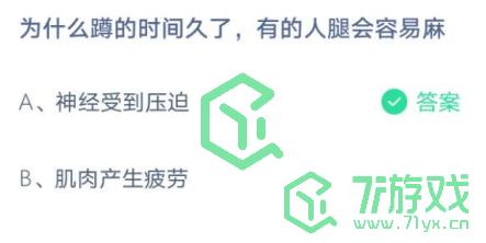 为什么蹲的时间久了，的人腿会容易麻