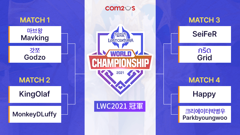 《魔灵召唤：失落的世纪》全球电竞比赛「全球公开赛」LWC2021决赛选手出炉!