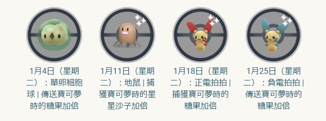 《Pokémon GO》 1 月新年活动：「力霸群山＆关都发电厂」电．钢属性主题活动预定