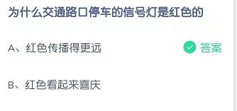 为什么交通路口停车的信号灯是红色的