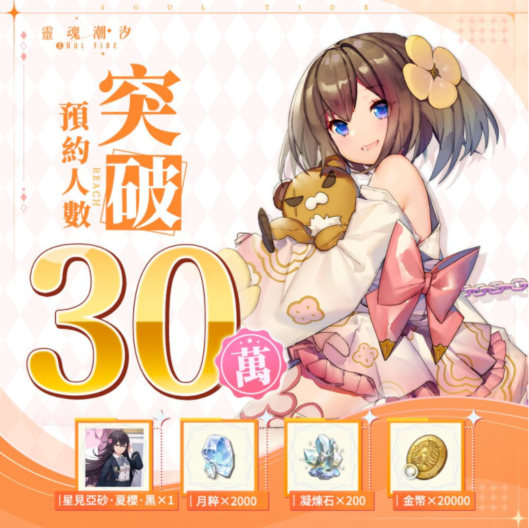 《灵魂潮汐》预约人数突破30万释出好感度玩法及最新角色介绍