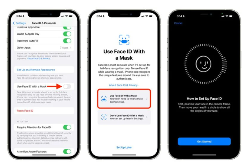IOS15.4口罩解锁设置方法介绍