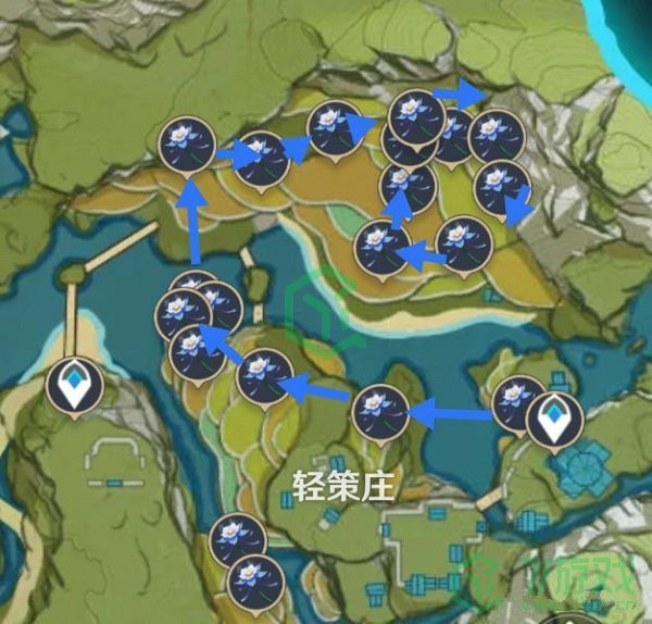 《原神》2022琉璃百合采集点分布图位置介绍