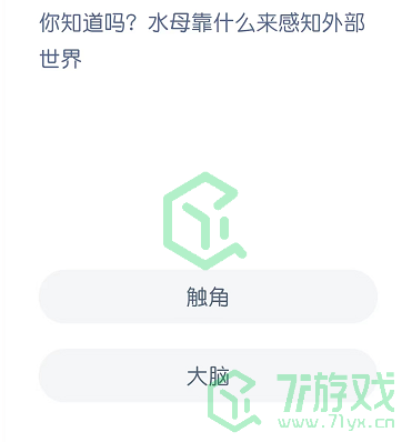 你知道吗？水母靠什么来感知外部世界