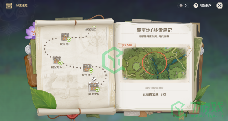 《原神》2022秘宝迷踪第六天宝箱位置汇总介绍