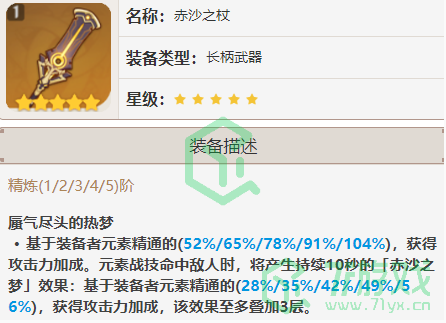 《原神》3.1版本赛诺武器推荐介绍