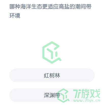 哪种海洋生态更适应高盐的潮间带环境