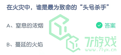 在火灾中，谁是最为致命的“头号杀手”