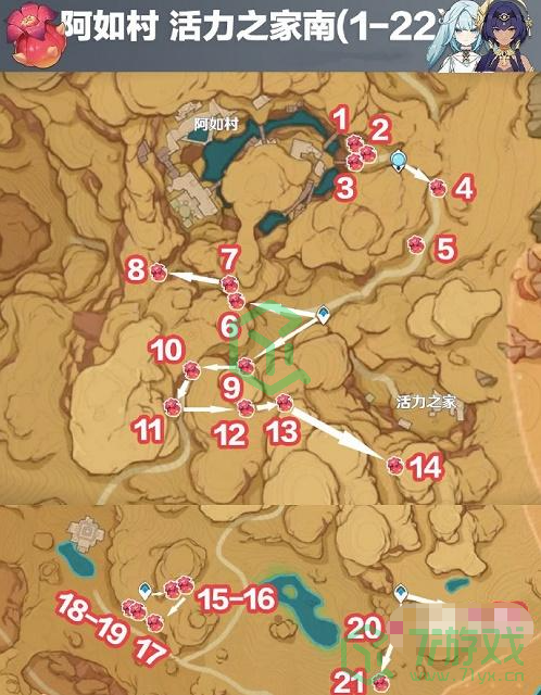 《原神》赤念果采集路线分布图介绍