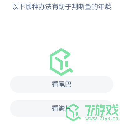 以下哪种办法有助于判断鱼的年龄