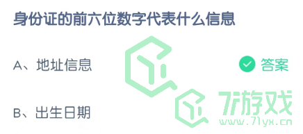 身份证的前六位数代表什么信息