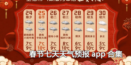 2024春节七天天气预报app合集