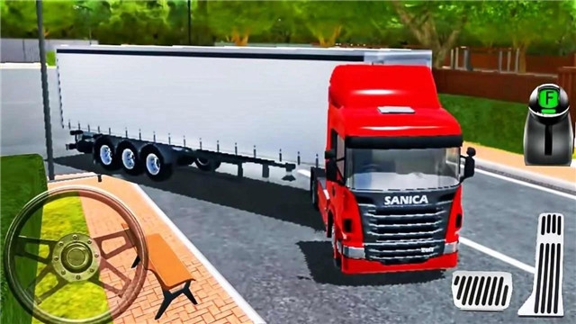 真实卡车停车场截图