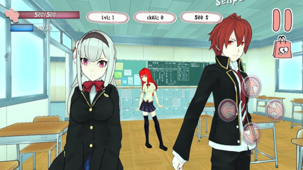 动漫校园模拟器 中文版截图 动漫校园模拟器 中文版截图