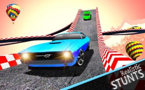 超级赛道汽车跳跃3D 中文版截图