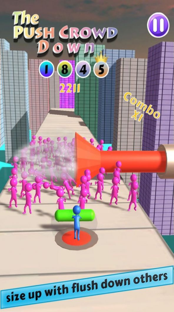 推开拥挤的人类 无限金币版截图