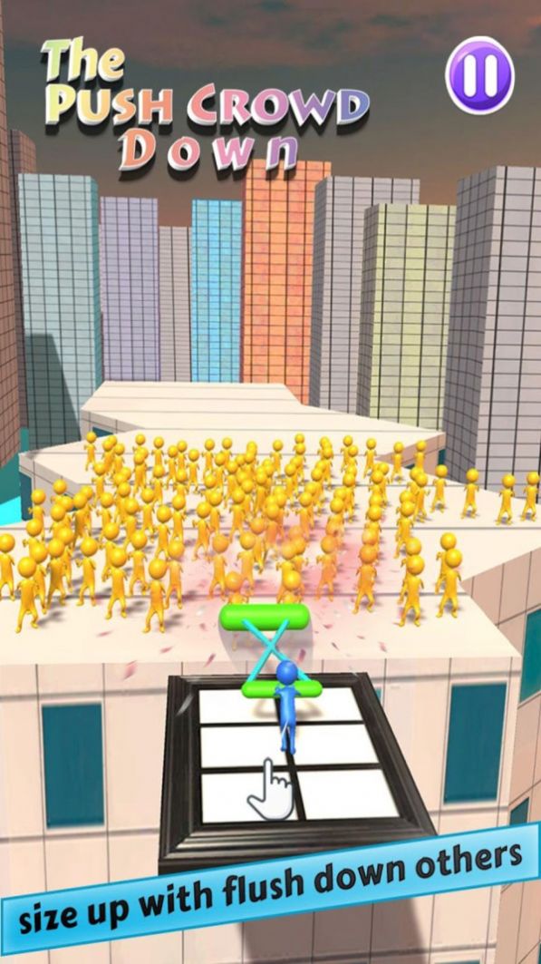 推开拥挤的人类 无限金币版截图