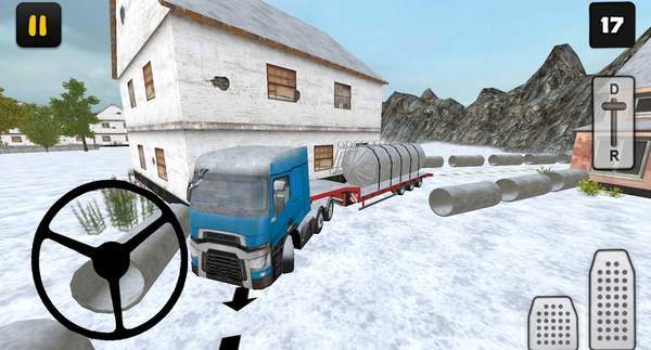 冬天农场卡车3D截图