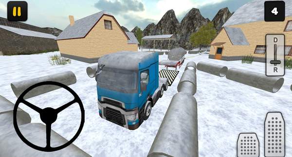 冬天农场卡车3D截图