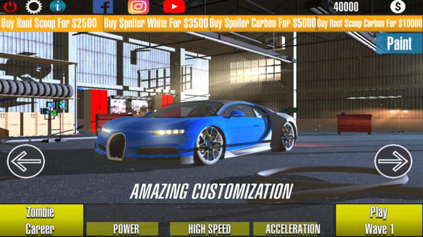 赛车撞僵尸截图 赛车撞僵尸截图