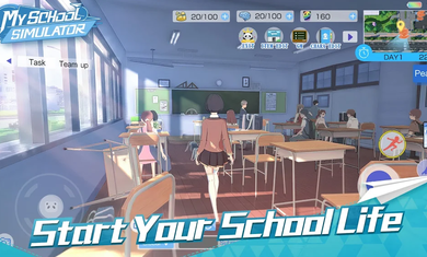 青春校园模拟器截图 青春校园模拟器截图