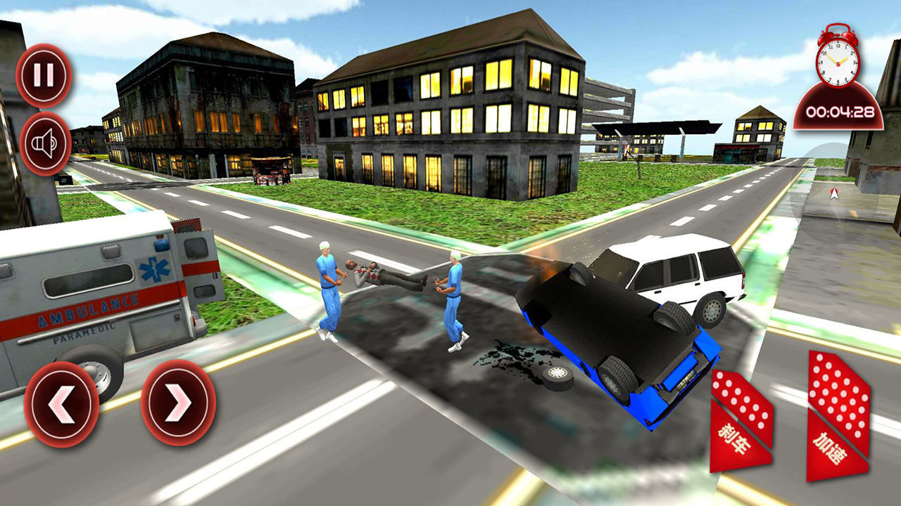 救护车车祸救援截图 救护车车祸救援截图