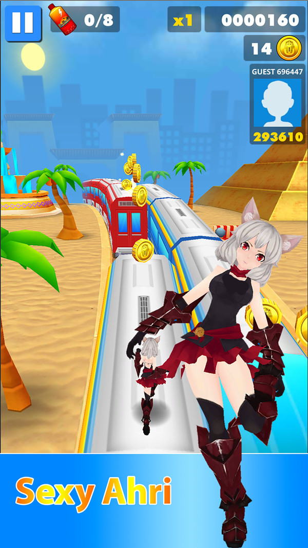 地铁美女跑酷截图 地铁美女跑酷截图