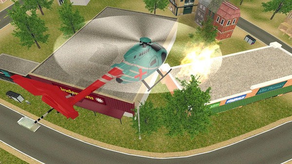 消防直升机模拟救援截图