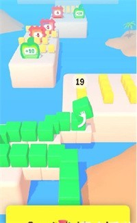 蛇形积木3D截图