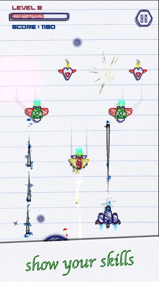 作业本飞机大战截图 作业本飞机大战截图