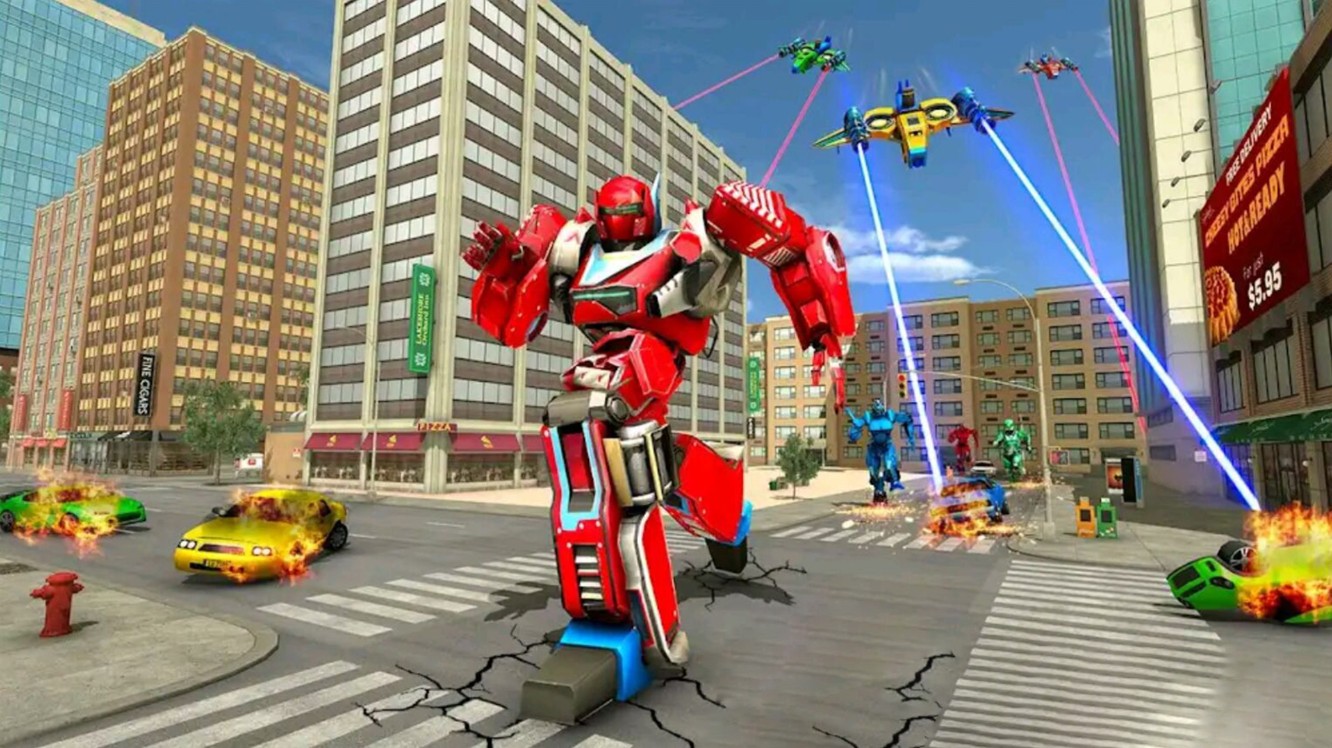 3D变形机器大战截图 3D变形机器大战截图