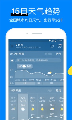 今日天气预报截图