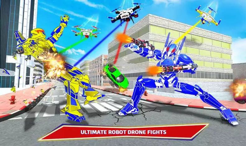 警车机器人汽车截图 警车机器人汽车截图