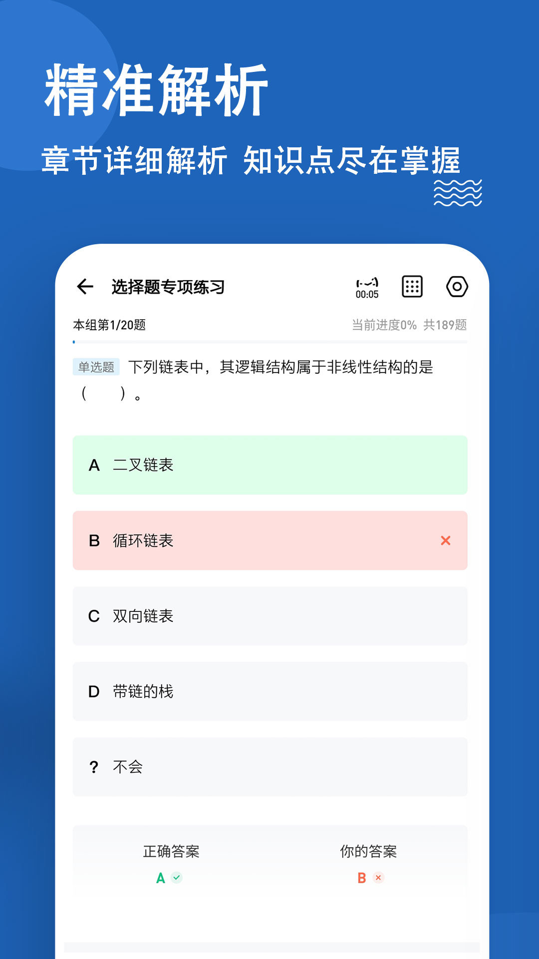 计算机二级练题狗截图 计算机二级练题狗截图