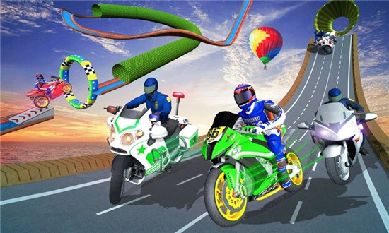 警察摩托斜坡竞速截图 警察摩托斜坡竞速截图