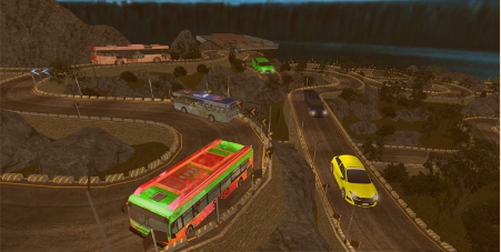 现代巴士车道停车场3D截图