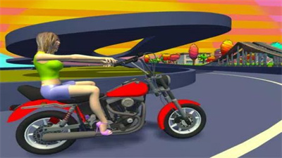 3D摩托车比赛截图