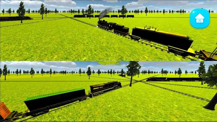 火车碰撞铁路模拟截图