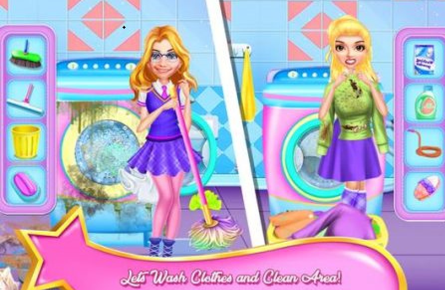 学校女生家庭清洁截图 学校女生家庭清洁截图