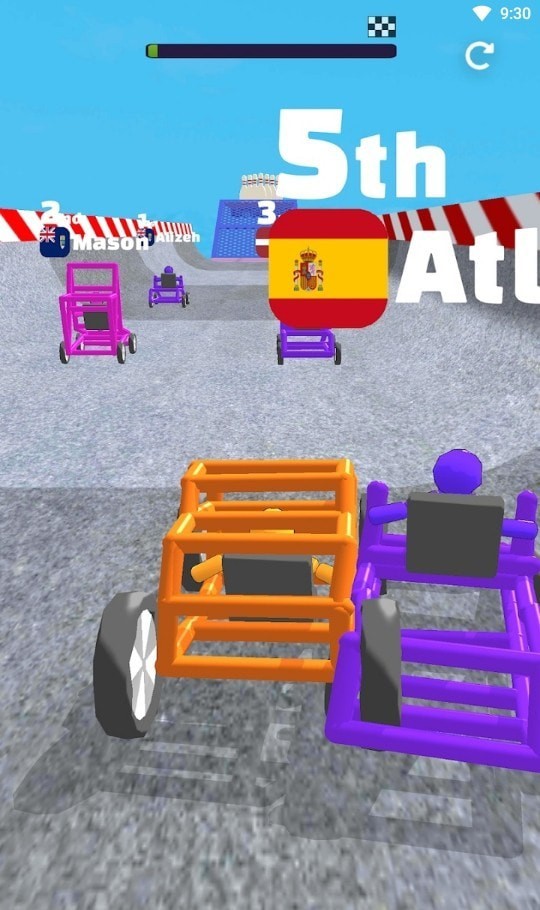 手绘赛车比赛截图 手绘赛车比赛截图