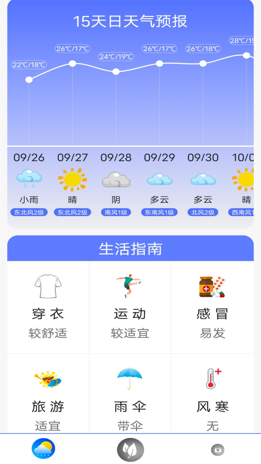 指尖天气预报鸭截图