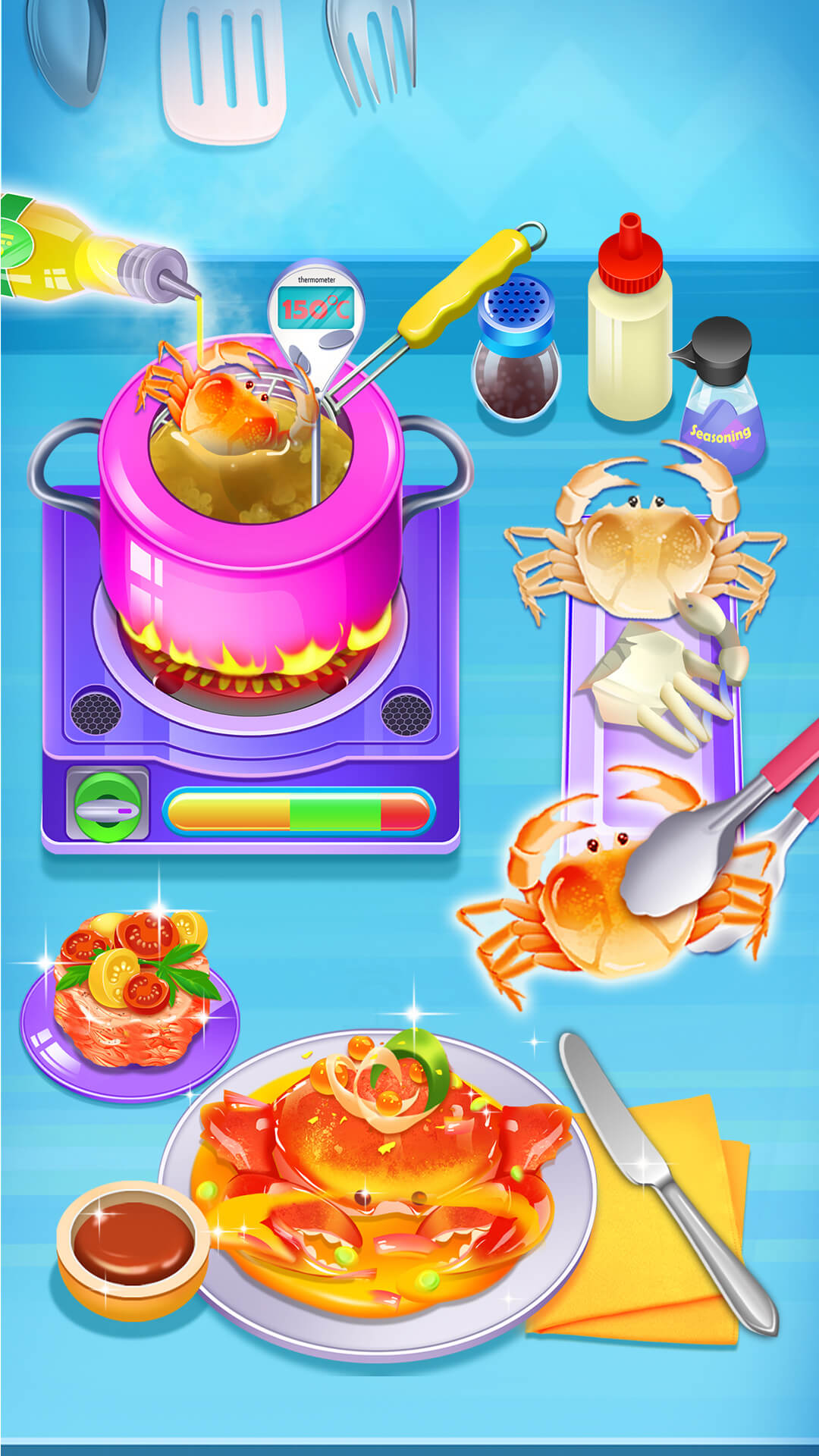 美味螃蟹大餐烹饪制作截图