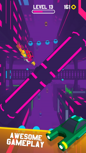 赛博飞车未来城市截图