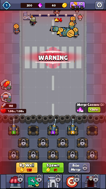 合并大炮空闲僵尸战争截图