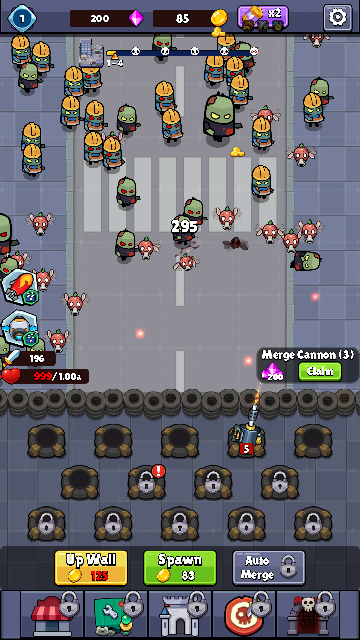 合并大炮空闲僵尸战争截图