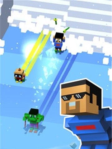 像素滑雪比赛截图 像素滑雪比赛截图